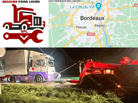 Dépannage poids lourd 7j/24h à Bordeaux
