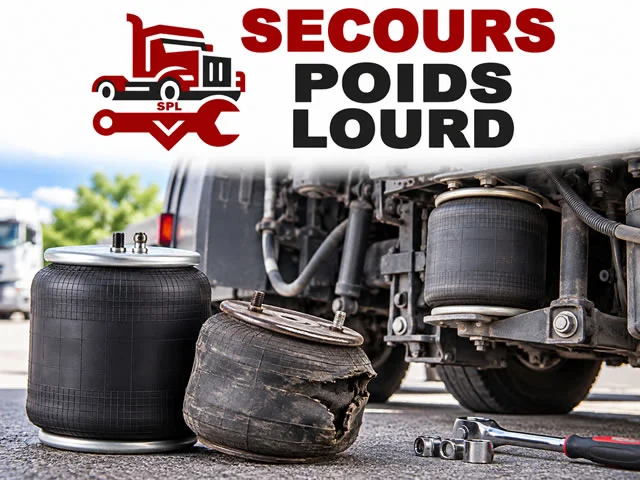 Dépannage et remplacement de coussin d'air de suspension poids lourd