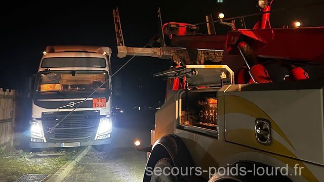 Dépannage remorquage poids lourd Sarthe (72) et ses environs