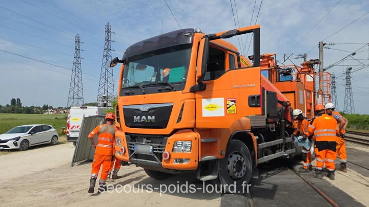 Dépannage, remorquage et relevage de poids lourds à Lyon