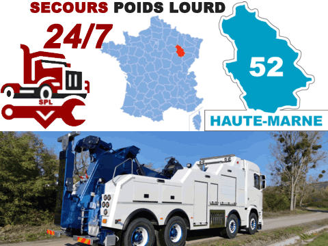 Dépannage poids lourd Haute-Marne (52)