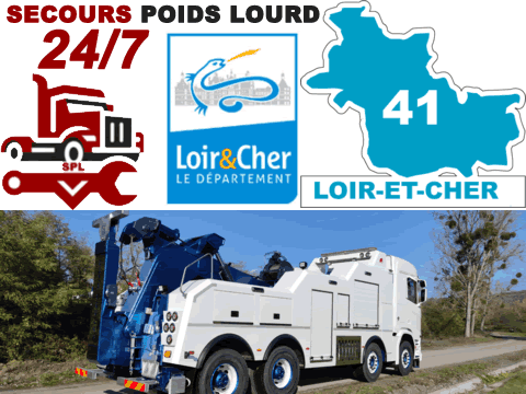 Dépannage poids lourd Loir-et-Cher (41)