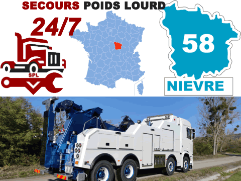 Dépannage poids lourd Nièvre (58)