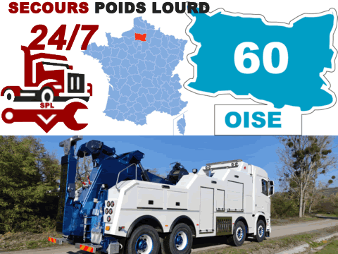 Dépanneuse poids lourd Oise (60)