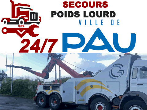 Dépannage poids lourd à Pau (64000)
