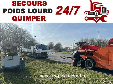 Dépannage poids lourds à Quimper (29) et ses environs