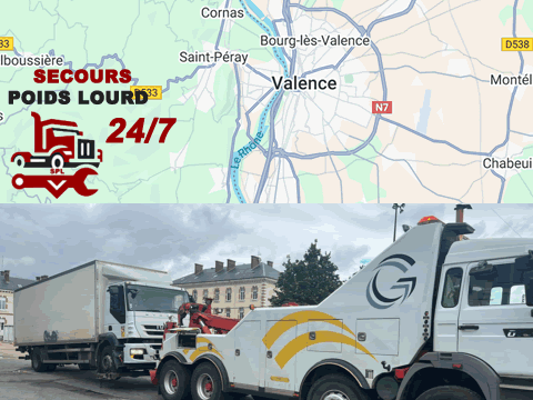 Dépannage remorquage poids lourds Valence
